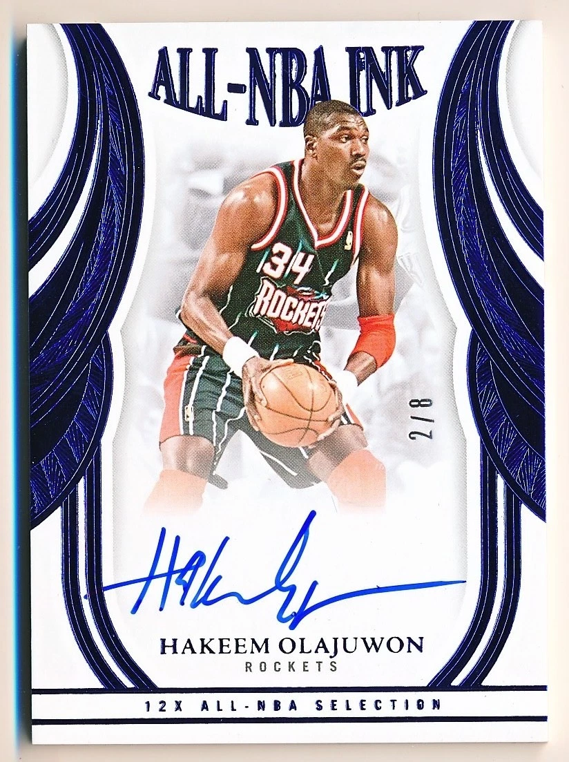 Hakeem Olajuwon Autograph Basketball Cards for sale | eBay