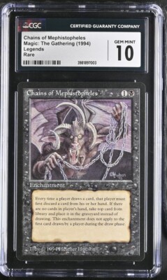 CHAINS OF MEPHISTOPHELES Legends MtG CGC 10 Graded GEM MINT | eBay
