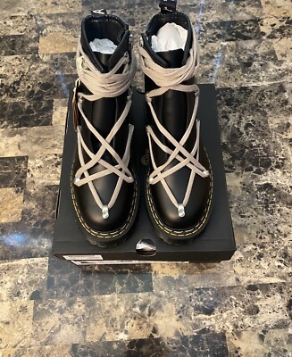 Dr Martens Rick Owens 1460 Bex DS RO Black Women's Size 7 Men's