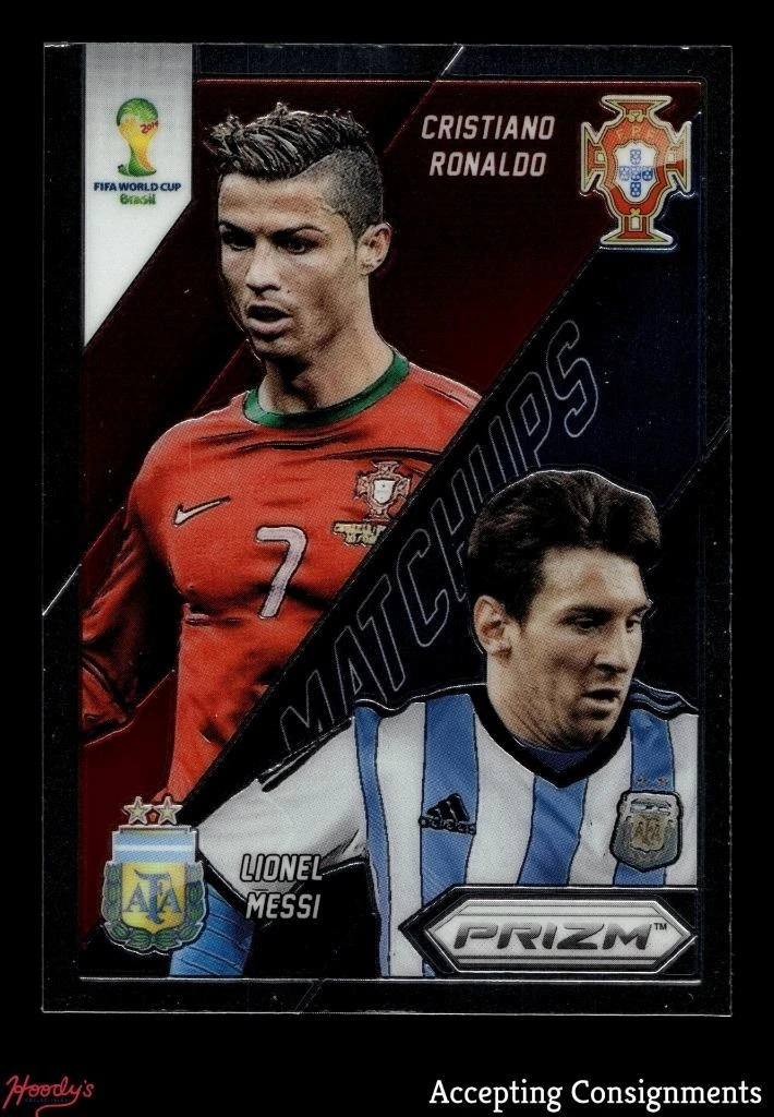 2014 Panini Prizm World Cup Cristiano Ronaldo Lionel Messi #19 for