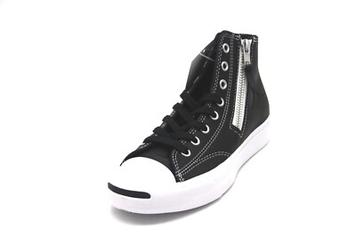 UNISEX CONVERSE JACK PURCELL ZIP HIGH BLACK/WHITE 167327C SNEAKER