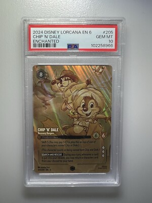 Disney Lorcana Chip 'N' Dale Recovery Rangers Azurite Sea