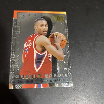 🔥Allen Iverson 96-97 Fleer Metal Freshly Forged #8 of 15 ROOKIE