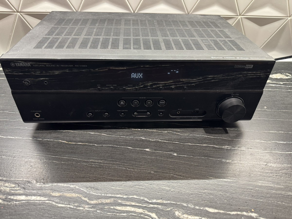 Yamaha RX V383 BL 5.1-Channel 4K Ultra HD AV Receiver with