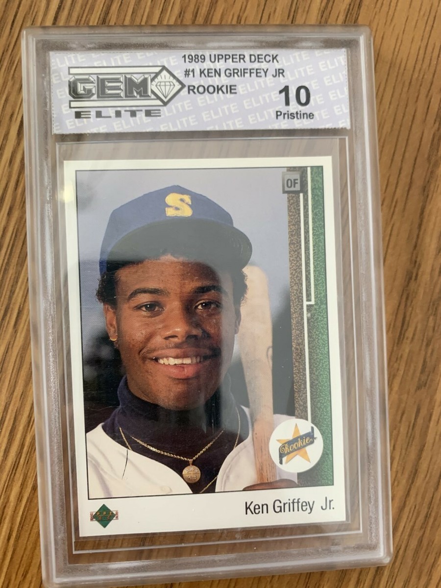 1989 Upper Deck #1 Ken Griffey Jr Rookie GEM Elite Graded 10