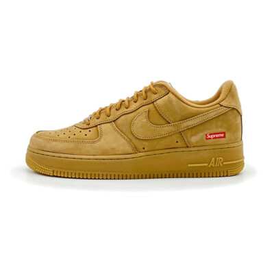 DN1555-200 Nike Air Force 1 Low SP x Supreme Flax Wheat Brown | eBay
