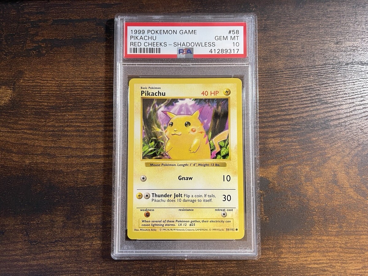 ポケモンカード Pikachu shadowless シャドーレス psa ポケモンカード