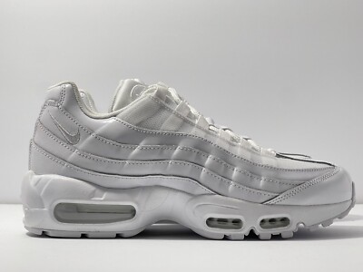 New Nike Air Max 95 Running Sneaker Triple White 307960-108