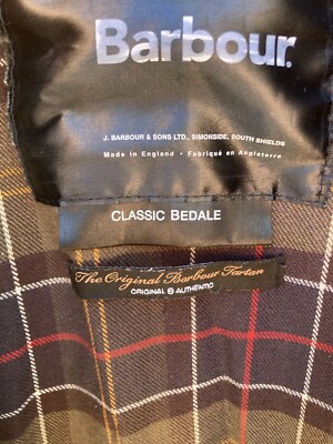 Men's Barbour Waxed Jacket Green Bedale Solid NO SIZE TAG Outdoor