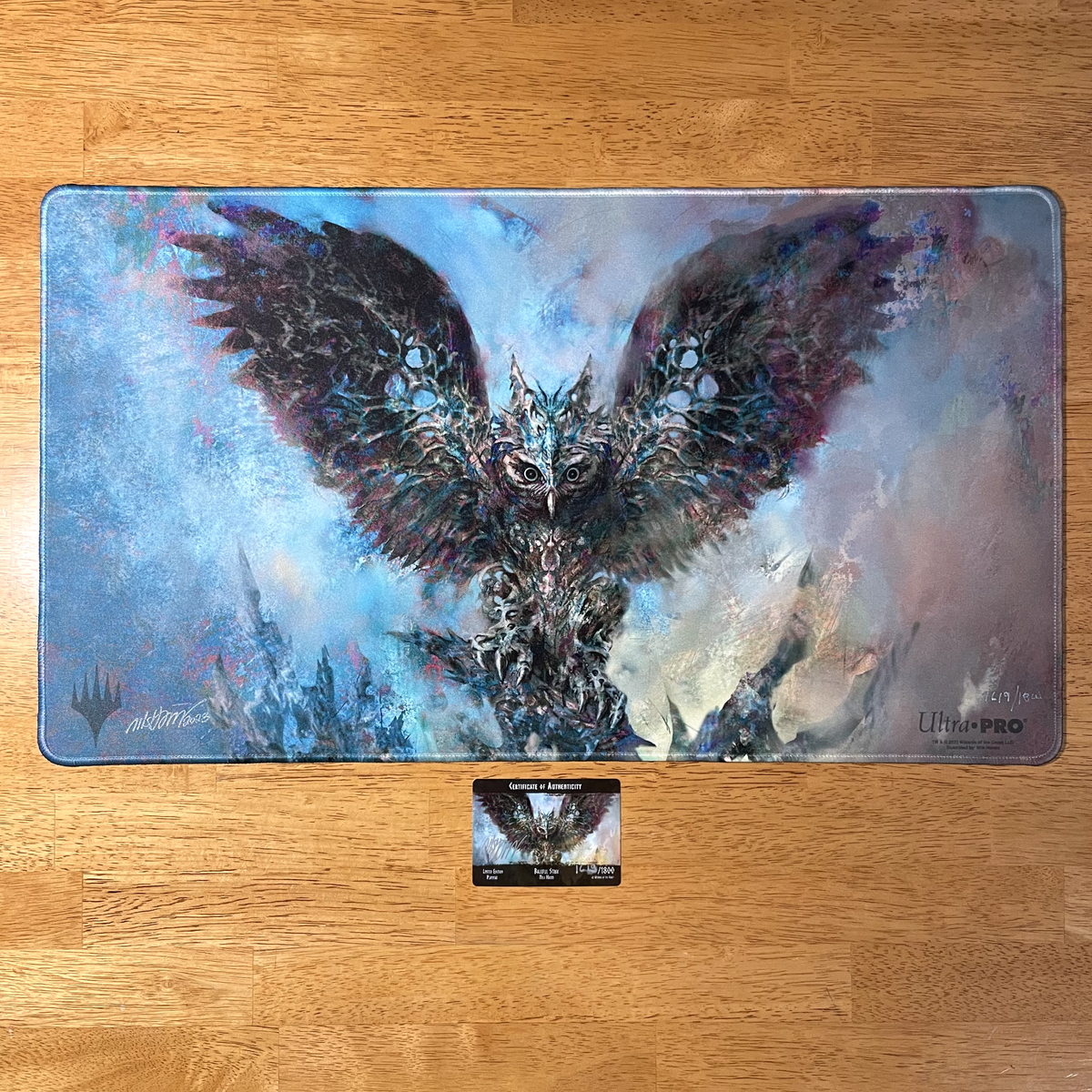 🦉Baleful Strix 1619/1800 Kickstarter Exclusive Playmat Nils Hamm