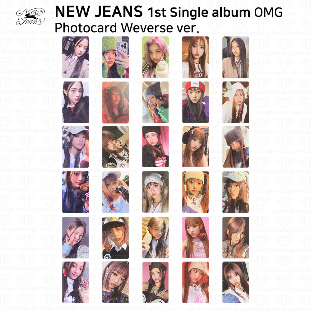 New Jeans 1st Single Album OMG Photocard Weverse Version Each
