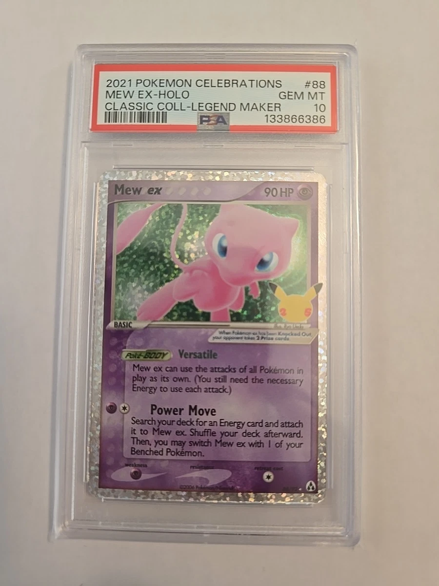 Mew Pokémon TCG Professional Sports Authenticator (PSA) Grade 10
