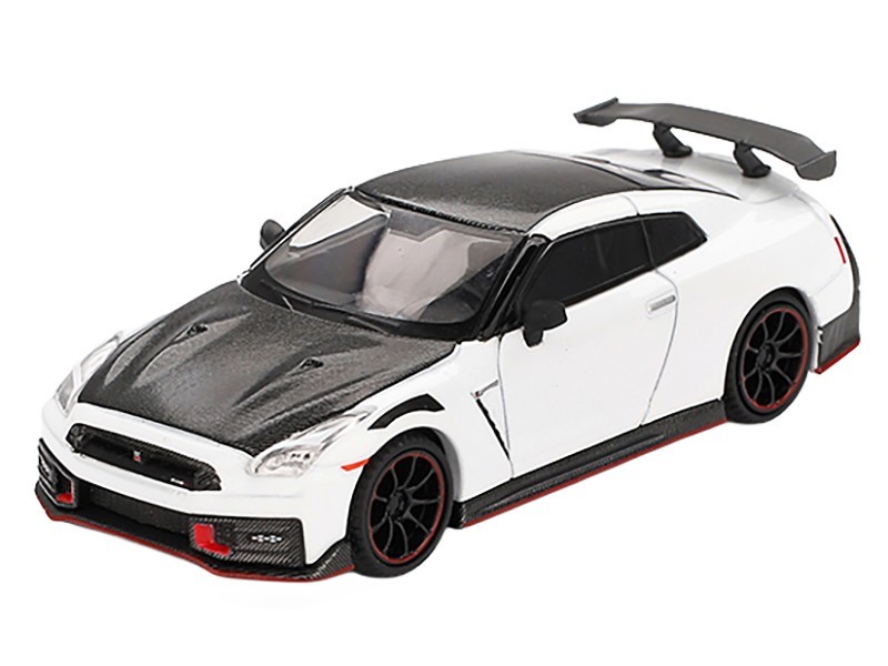 2024 NISSAN GT-R NISMO (R35) BRILLIANT WHITE 1/64 DIECAST BY MINI