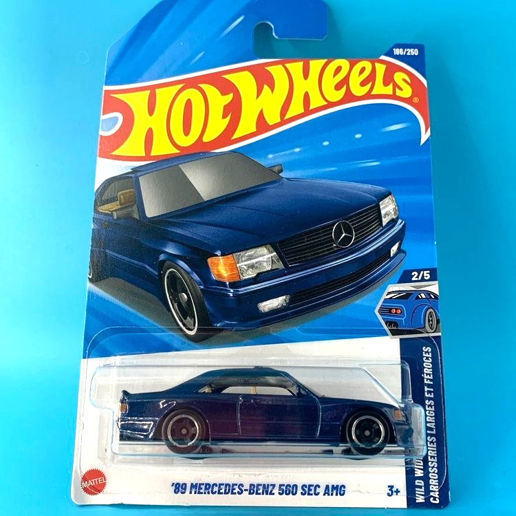 HOT WHEELS 2025 '89 MERCEDES-BENZ 560 SEC AMG METALFLAKE DARK BLUE