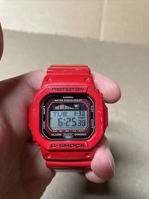 Casio G-SHOCK Watch Red GLX-5600 (3151) G-LIDE Tide & Moon Data