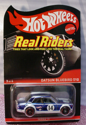 2016 RLC Hot Wheels Real Riders DATSUN BLUEBIRD 510 ☆blue☆Series