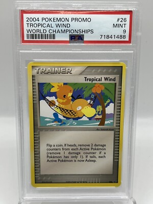Tropical Wind #26 World Championship Black Star Promo Pokemon Card