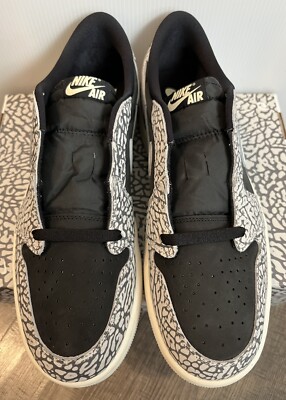 Nike Air Jordan 1 Low Retro OG Black Cement CZ0775-001 Women's