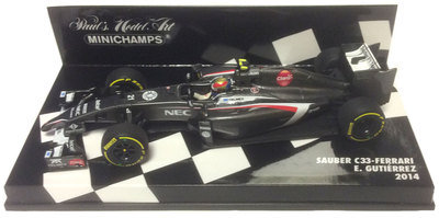 Minichamps Sauber C33 2014 - Esteban Gutiérrez 1/43 Scale | eBay