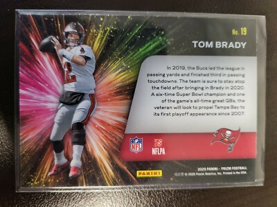 2020 Prizm Tom Brady FIREWORKS card #19 | eBay