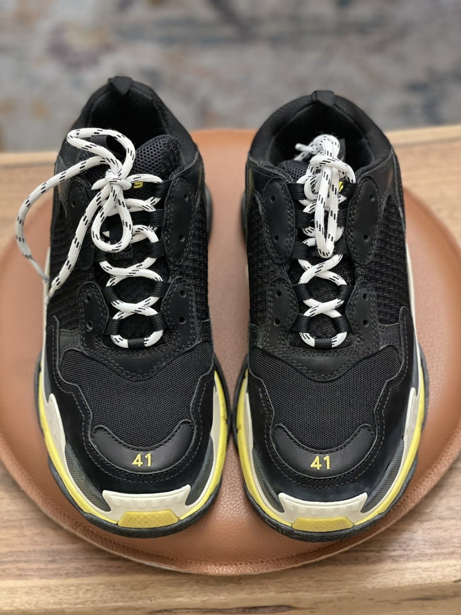 Balenciaga Triple S Black And Yellow Size US 11 EU 41 | eBay