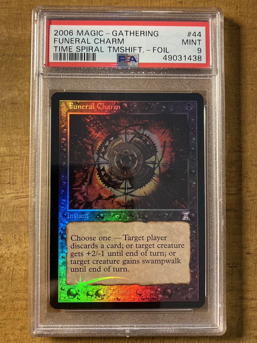 MTG✨FUNERAL CHARM FOIL✨Time Spiral-Timeshifted PSA 9 MINT 2006