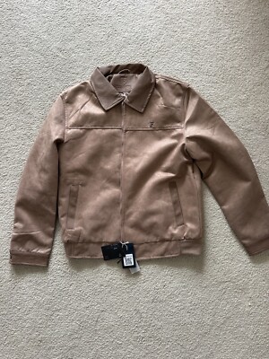 Brown F Brand Ferrari Leather Men's Jacket | eBay