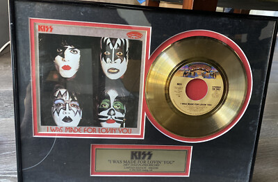 KISS 'I WAS MADE FOR LOVIN' YOU' 24 KT. GOLD PLATED RECORD | eBay