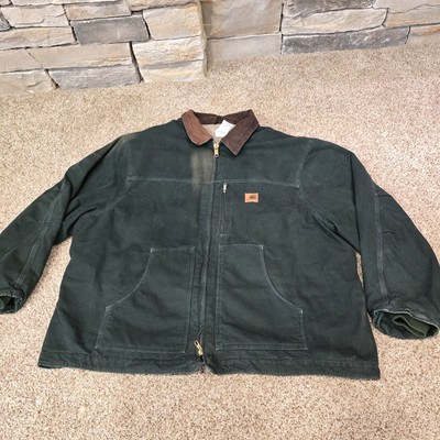 Carhartt C61 SPC Sandstone Duck Ridge Coat Size 4XL Spruce Green