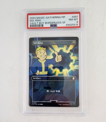 PSA 8 Misprint MTG - PIP - Sol Ring NM- SURGE FOIL 887 Vault Boy