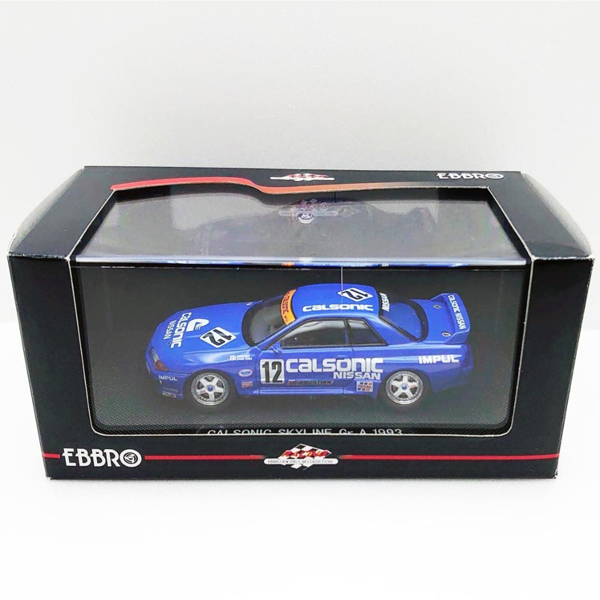 EBBRO RACING CAR COLLECTION NISSAN 1/43 CALSONIC SKYLINE Gr.A 1993