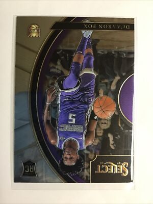 2017-18 Panini Select De'Aaron DeAaron Fox Concourse #49 Rookie RC