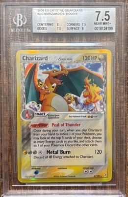2006 Ex Crystal Guardians Charizard Delta Species Holo 4/100 BGS