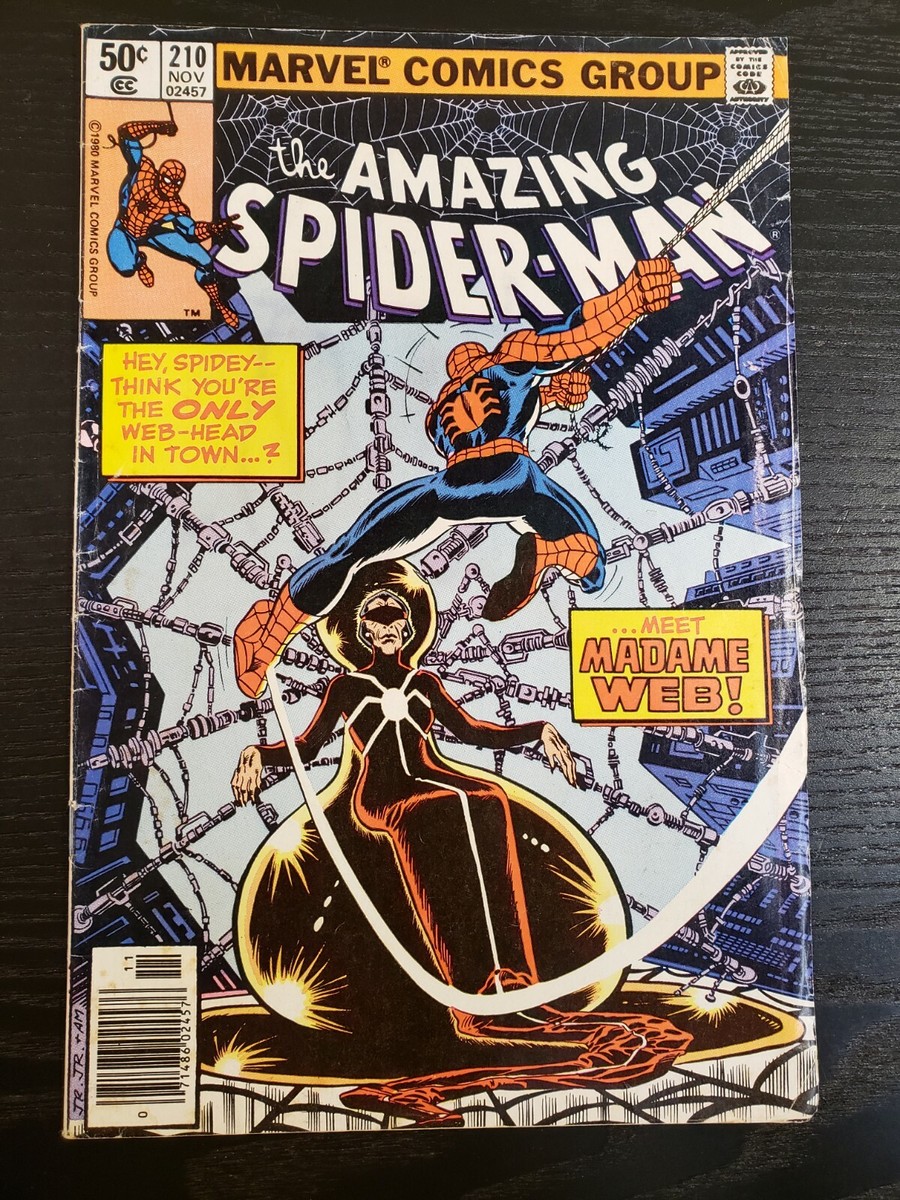 AMAZING SPIDER-MAN #210 - 1st app.MADAME WEB - Marvel Comics (VG