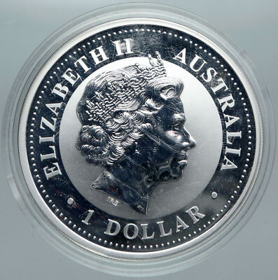 1999 AUSTRALIA Elizabeth II Chinese Zodiac Rabbits OZ Silver