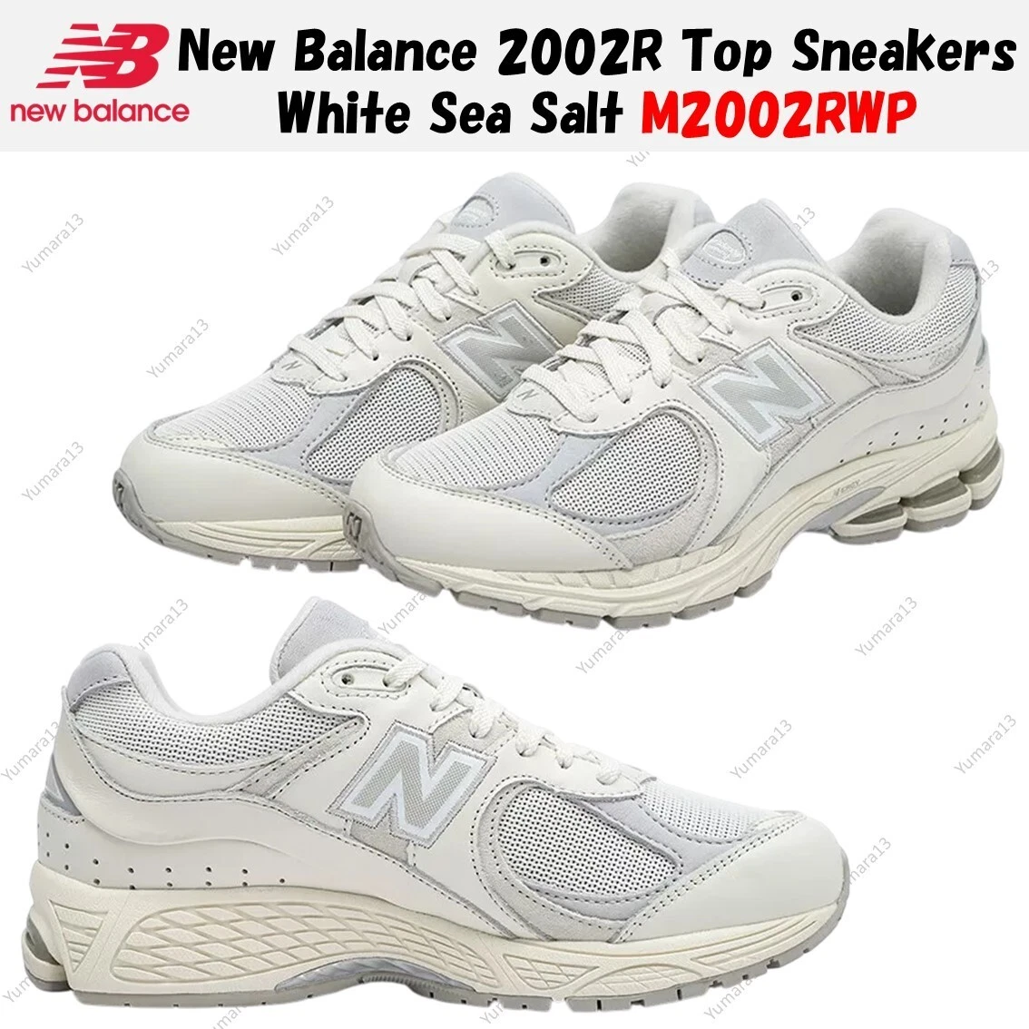 New Balance 2002R Top Sneakers White Sea Salt M2002RWP Men's Size