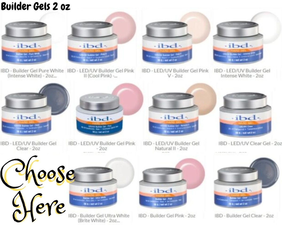 IBD LED/UV HARD BUILDER GEL 56g / 2 oz - CHOOSE YOUR COLOR | eBay