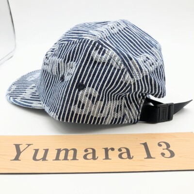 Supreme Denim Camp Cap Black Mint Stripe SS24 3colors New | eBay