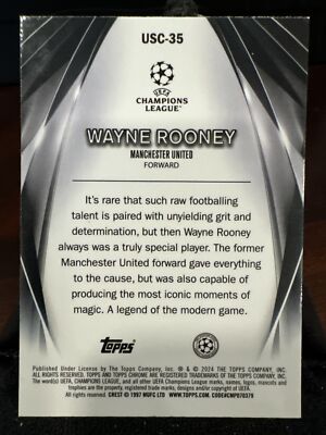 Wayne Rooney 2023-24 Topps Chrome UEFA Ultimate Stage | eBay