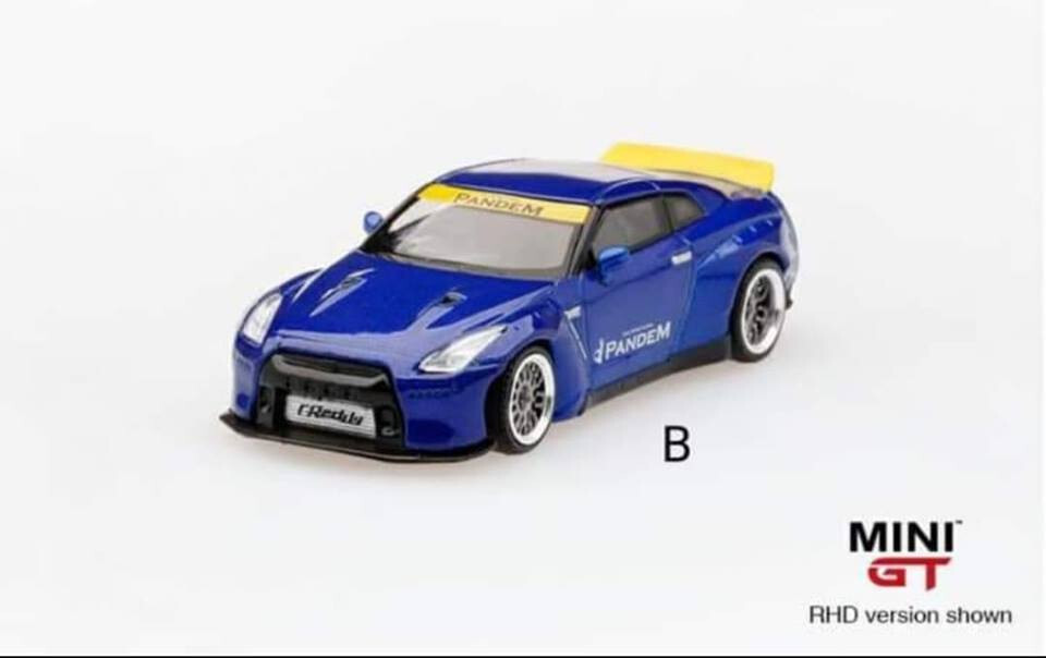 MINI GT Pandem Nissan GT-R Velocity Blue #93 RHD ~ 1/64 | eBay
