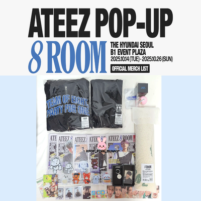 ON HAND] ATEEZ 8ROOM POP-UP OFFICIAL MERCH LIST | eBay