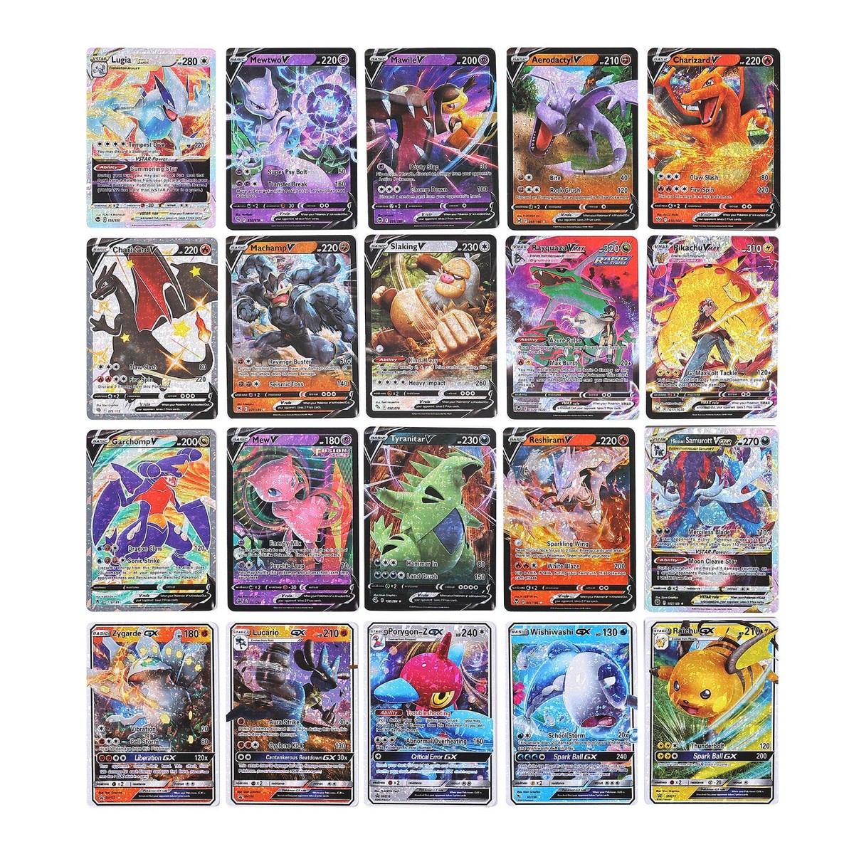 55 piece Foil Card Vmax GX EX VStar Energy Cards Pokemon Charizard