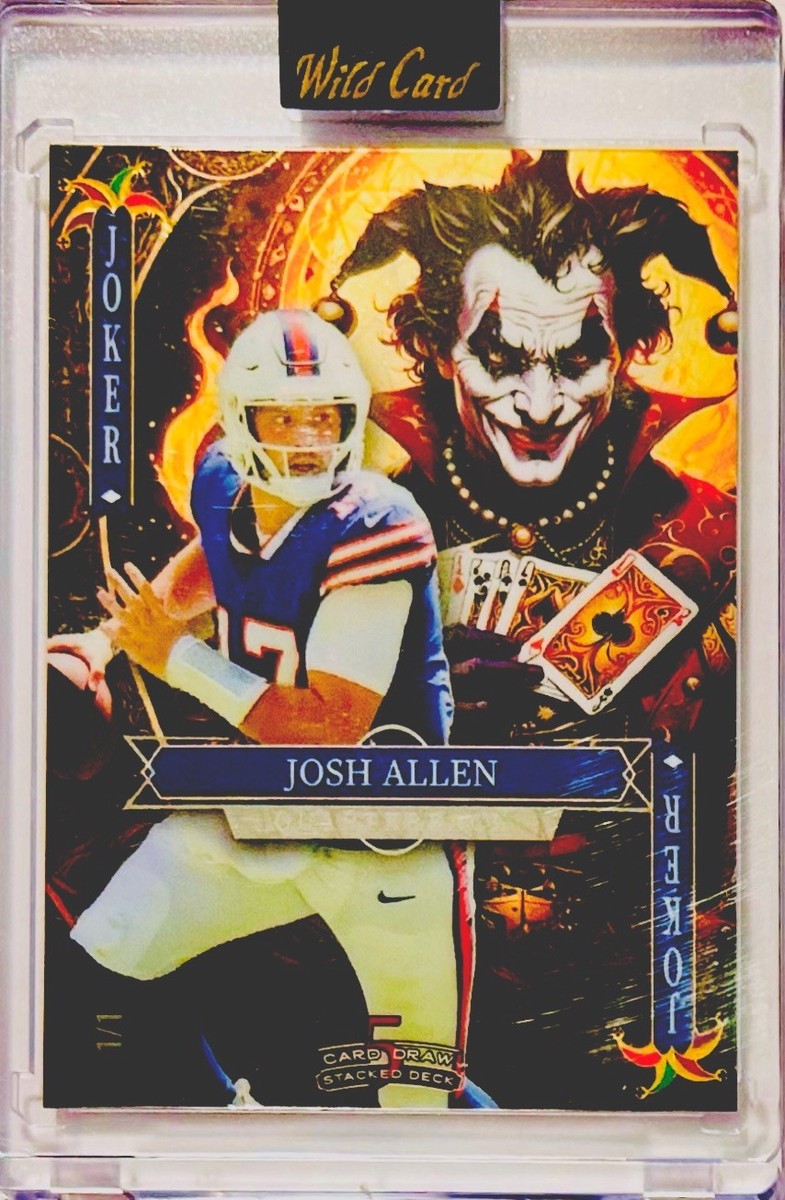 Josh Allen 2025 Wild Card Exclusive Jokers Wild 1/1 Bronze Rainbow