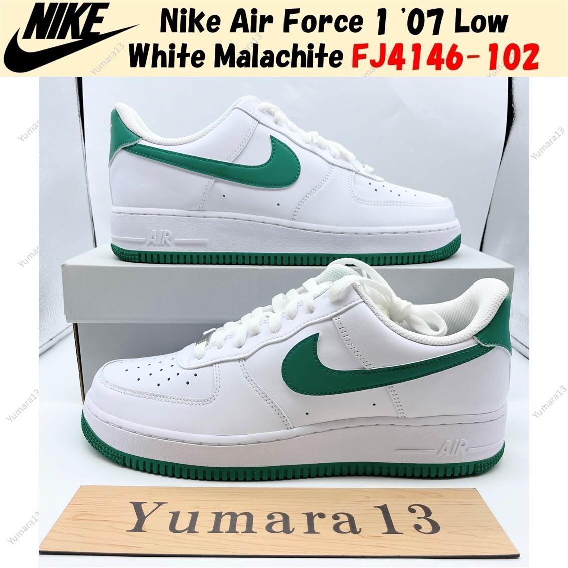 Nike Air Force 1 '07 Low White Malachite FJ4146-102 Men's Size | eBay