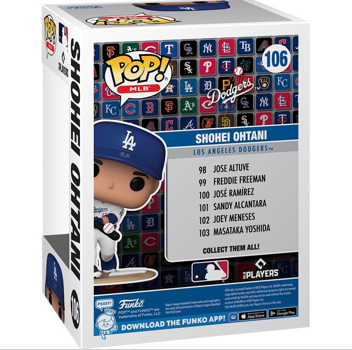 Funko POP! MLB Collection Shohei Ohtani #106 Los Angeles Dodgers