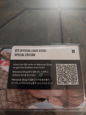 Bts Official Light Stick SPECIAL Edition photo card set 7 (Cards