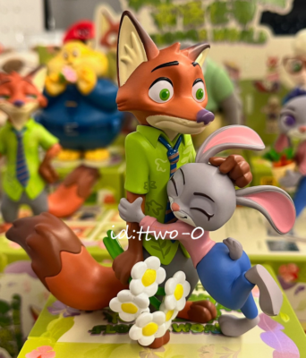 Nick Wilde & Judy Hopps Disney Zootopia Figure 4