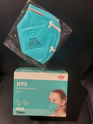 BYD Care N95 Particulate Respirator face mask individually wrapped