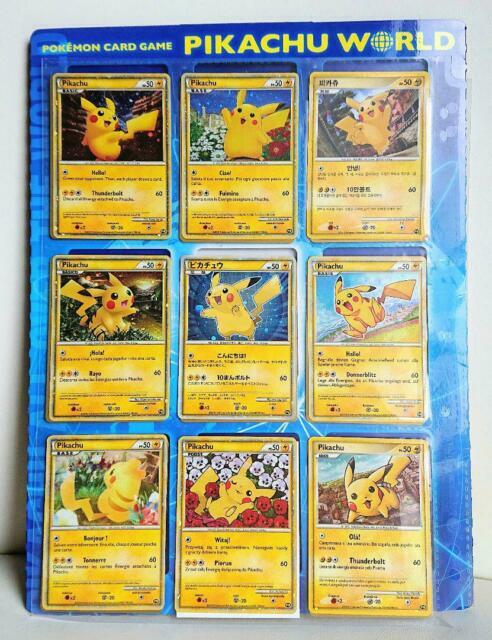 Pokemon Pikachu Cards, Set Of 9 (In Japanese, 2010) for sale
