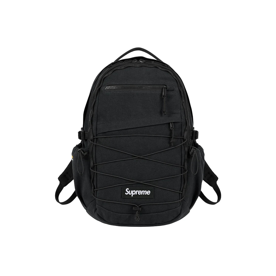 Supreme Backpack Black SS25 Water Resistant Cordura 28L Embossed